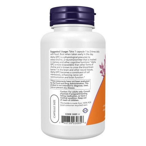 Now Foods, Alpha GPC, 300 Mg, 60 Veg caps Now Foods