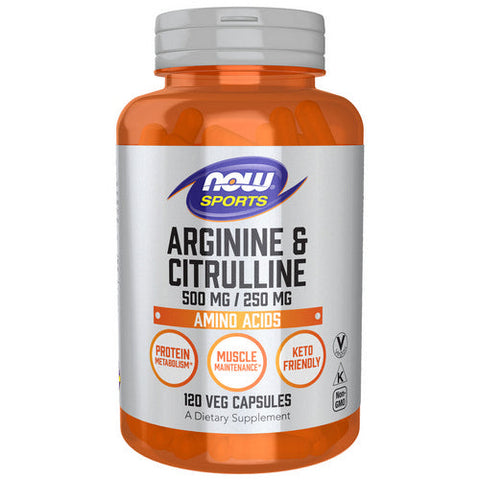 Now Foods, Arginine & Citrulline, 500 mg /250 mg, 120caps Now Foods
