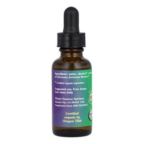 Flower Essence Services, Bleeding Heart Dropper, 1 oz Flower Essence Services