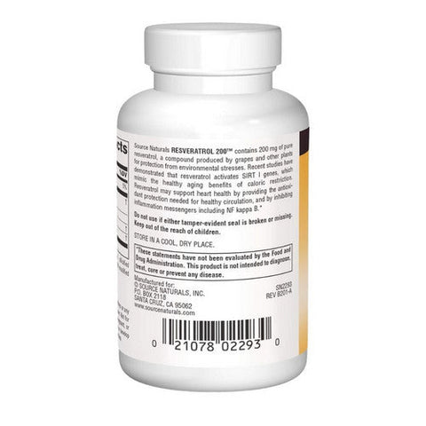 Source Naturals, Resveratrol, 200 mg, 60 Tabs Source Naturals