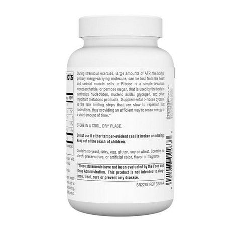 Source Naturals, D-Ribose, 1000 mg, 90 Tabs Source Naturals