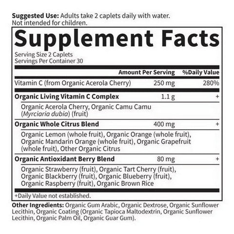 Garden of Life, Living Vitamin C Antioxidant Blend, 60 Caps