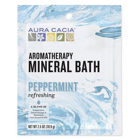 Aura Cacia, Mineral Bath, Peppermint Harvest 2.5 oz Aura Cacia