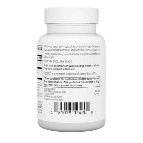 Source Naturals, Turmeric With Meriva, 500 Mg, 60 Tabs Source Naturals