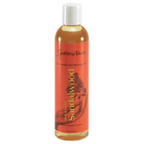 Soothing Touch, Ayurveda Bath Body And Massage Oil Sandalwood, SandalWood, 8 Oz (Case of 3) Soothing Touch