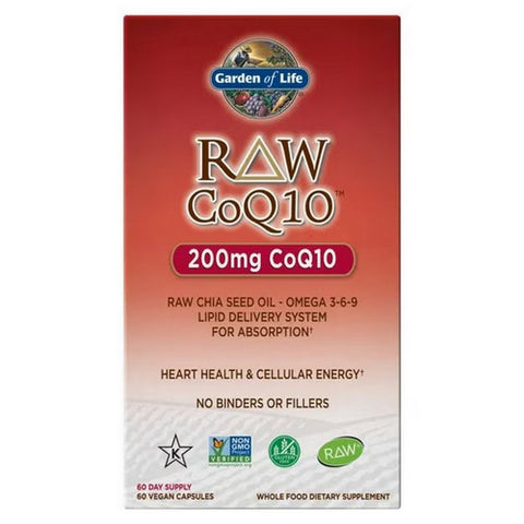 Garden of Life, Raw Coq10, 200 mg, 60 Caps Garden of Life