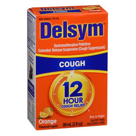 Airborne, 12 Hour Cough Relief Liquid Orange, 3 Oz Delsym