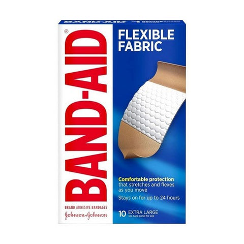 Band-Aid, Flexible Fabric Adhesive Bandages Extra Large, 10 each Band-Aid