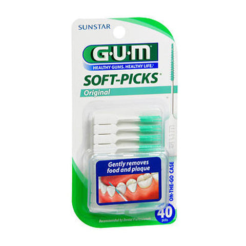Gum, Soft Picks With Comfortable Bristles, 40 each Gum