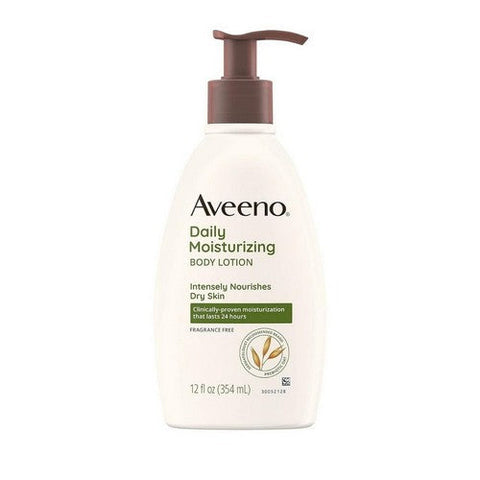 Aveeno, Daily Moisturizing Body Lotion Fragrance Free, 12 Oz Aveeno