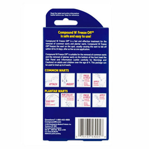Med Tech Products, Compound W Freeze Off Wart Removal System, 8 each Compound W