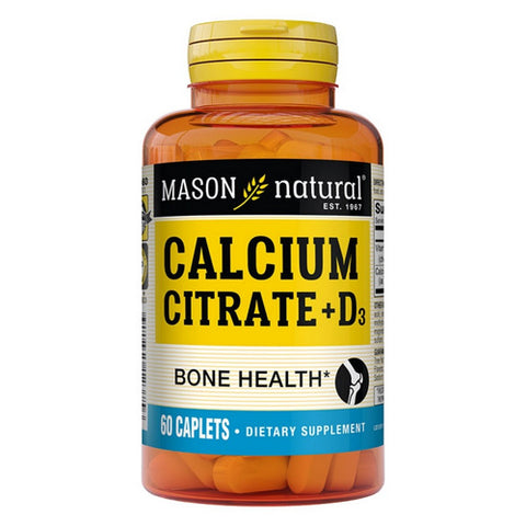 Calcium Citrate With Vitamin D3 60 Caps by Mason