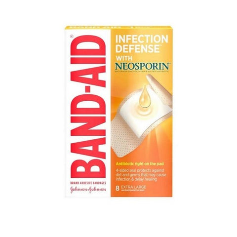 Band-Aid, Adhesive Bandages Antibiotic Extra Large, 8 each Band-Aid