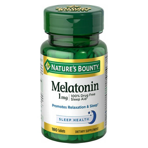 Melatonin Natural Sleep Aid 180 Tablets by Nature's Bounty